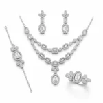 سرویس کامل نقره دوئت امرالد بیضی |  Emerald Oval Duet Silver Set