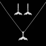 نیم ست نقره دم وال Silver Whale Tail Half Set