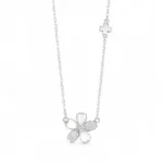 گردنبند نقره شبدر پنج برگ Silver Five-Leaf Clover Necklace