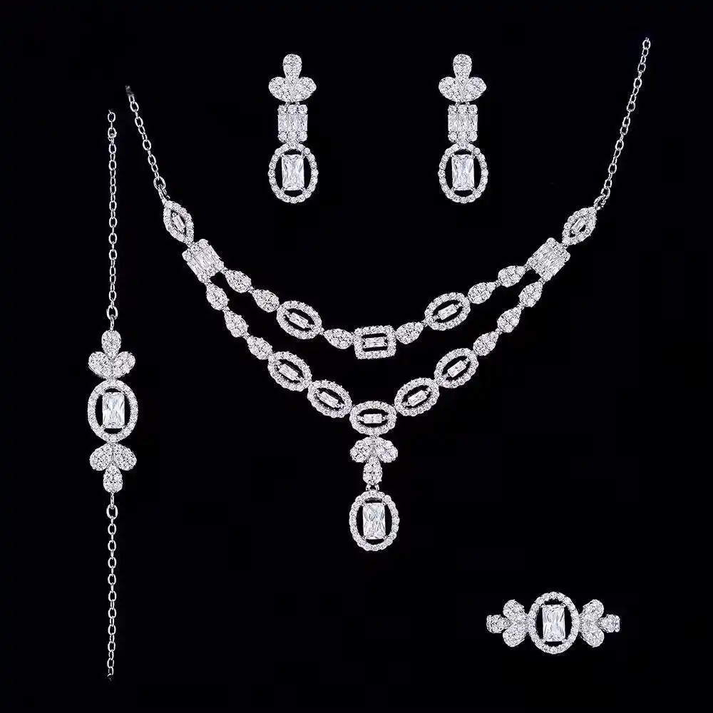 سرویس کامل نقره دوئت امرالد بیضی |  Emerald Oval Duet Silver Set