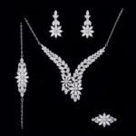 سرویس کامل نقره فلاور مارکیز دوشاخه | Double Floral Marquise Silver Set