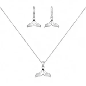 نیم ست نقره دم وال Silver Whale Tail Half Set