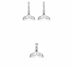 نیم ست نقره دم وال Silver Whale Tail Half Set