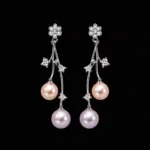 نیم ست نقره مروارید شاخه‌ای | Silver Branch Pearl Half Set