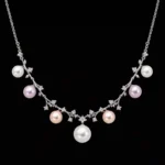 نیم ست نقره مروارید شاخه‌ای | Silver Branch Pearl Half Set