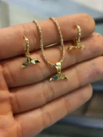 نیم ست نقره دم وال Silver Whale Tail Half Set