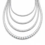 گردنبند نقره تنیسی ایتالیایی وارداتی Silver Tennis necklace