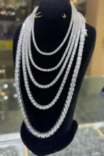 گردنبند نقره تنیسی ایتالیایی وارداتی Silver Tennis necklace