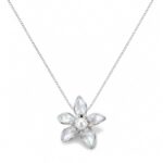 گردنبند نقره فلاور مروارید Silver Pearl Flower Necklace